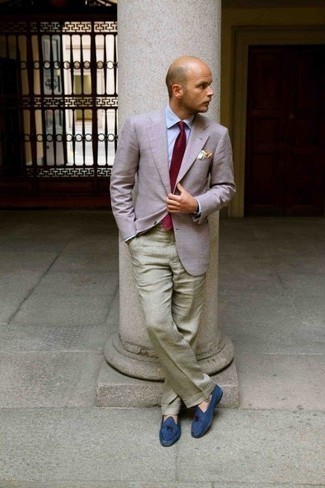 С чем носить розовый пиджак мужчине