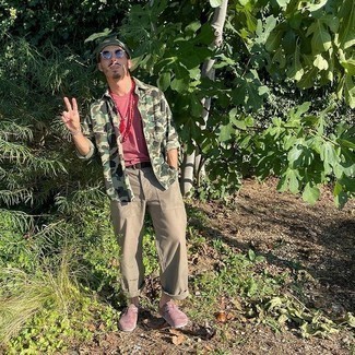 С чем носить розовые лоферы мужчине