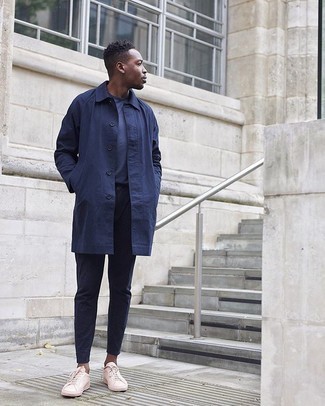 Какие дождевики носить с розовыми низкими кедами мужчине