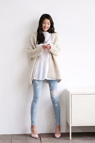 Какие туники носить с розовыми туфлями