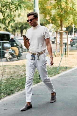 С чем носить кожаный ремень в шотландскую клетку мужчине