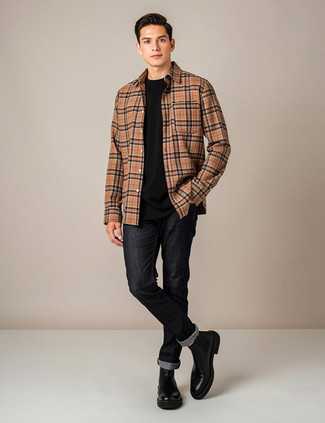 С чем носить рубашку в шотландскую клетку мужчине