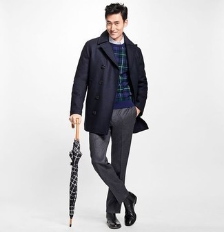 С чем носить свитер в шотландскую клетку мужчине