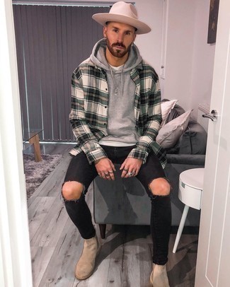 С чем носить футболку в шотландскую клетку мужчине