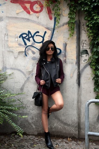 Как носить комбинезон с ботильонами