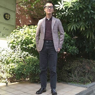 Как носить футболку-поло с пиджаком мужчине