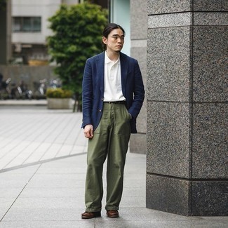 Как носить футболку-поло с пиджаком мужчине