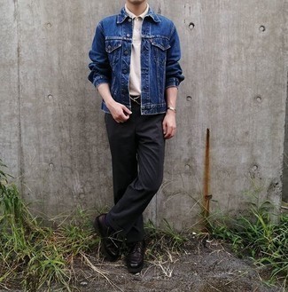 Как носить футболку-поло с туфлями дерби