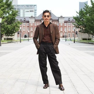 Как носить футболку-поло с туфлями дерби