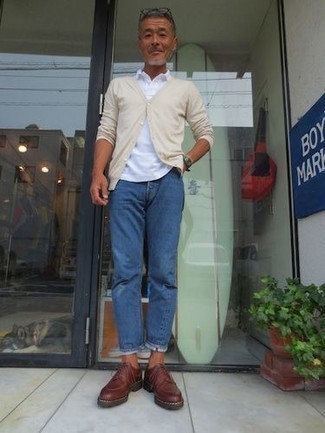 С чем носить футболку-поло за 50 лет мужчине