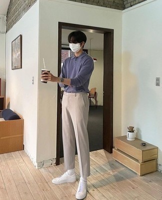 С чем носить свитер с воротником поло мужчине