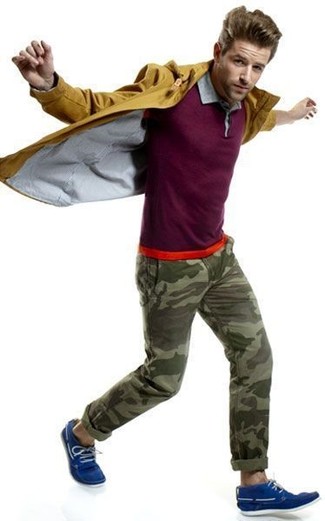 Как носить футболку-поло с паркой мужчине