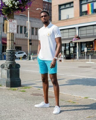 Как носить футболку-поло с шортами мужчине