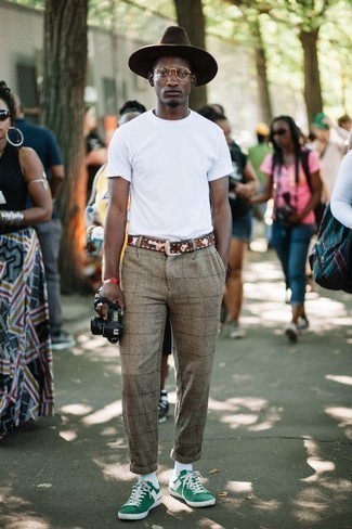 С чем носить ремень с принтом мужчине