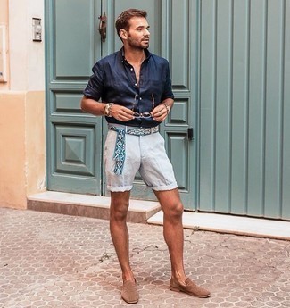 С чем носить ремень с принтом мужчине