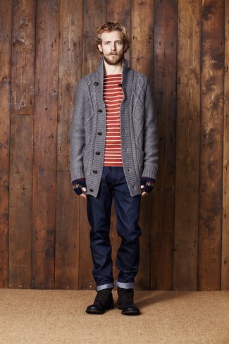 С чем носить перчатки с принтом мужчине