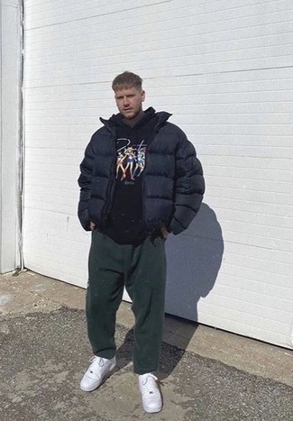 С чем носить худи с принтом мужчине