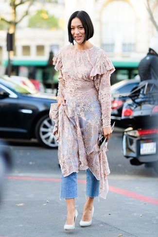 С чем носить платье-миди с принтом