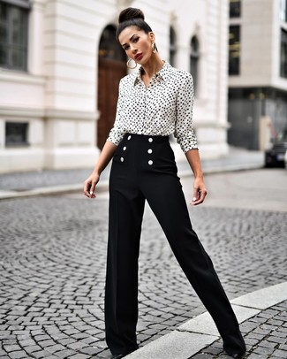 С чем носить рубашку с принтом женщине