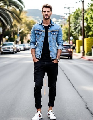 С чем носить кеды с принтом мужчине