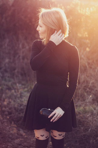 С чем носить колготки с принтом