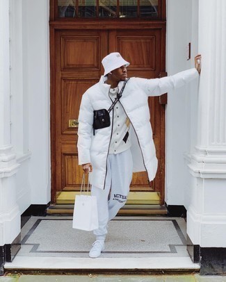 С чем носить пуховик мужчине