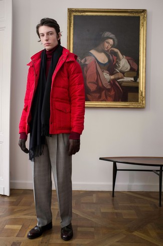 Как носить куртку-пуховик с ботинками броги