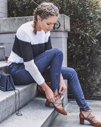 Как носить туфли с джинсами скинни