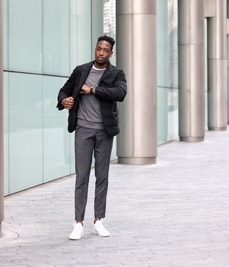 С чем носить стеганый пиджак мужчине