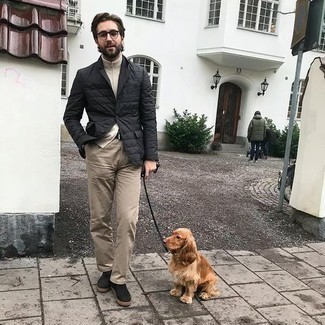 С чем носить стеганый пиджак мужчине