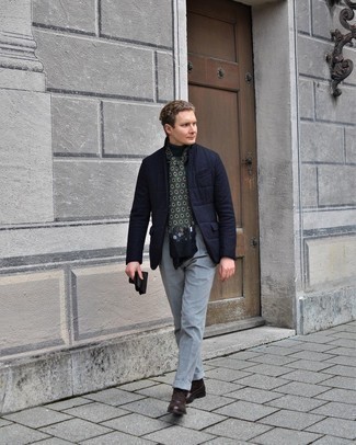 С чем носить стеганый пиджак мужчине