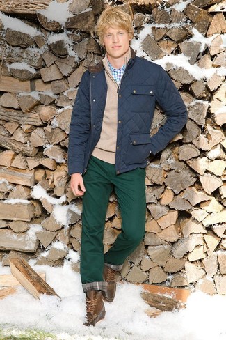 С чем носить стеганую полевую куртку