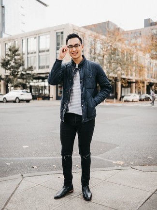 С чем носить стеганую полевую куртку