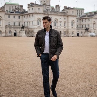 С чем носить стеганую полевую куртку