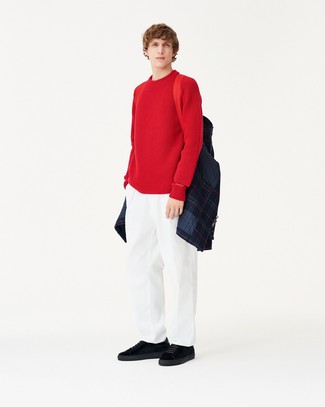 С чем носить стеганую куртку-рубашку мужчине