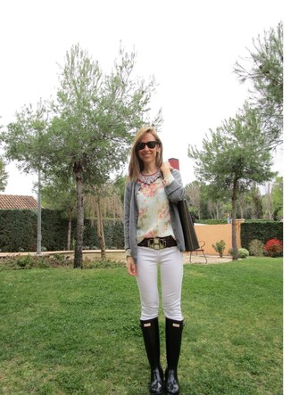 Как носить резиновые сапоги с джинсами скинни