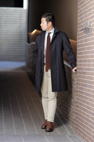 Как носить дождевик с классической рубашкой мужчине