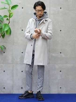 Как носить дождевик с худи мужчине