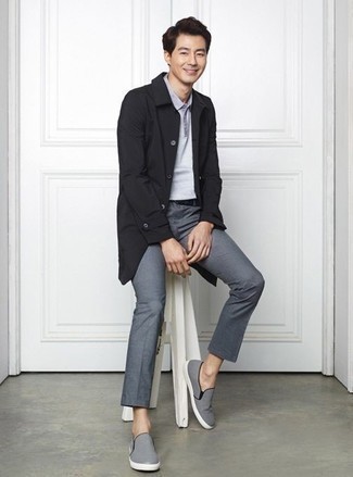 Как носить дождевик с слипонами мужчине