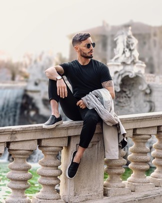 Как носить дождевик с слипонами мужчине