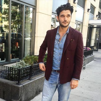 С чем носить красный ремень мужчине