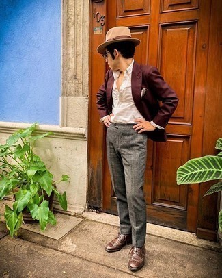 Какие рубашки с длинным рукавом носить с красным пиджаком мужчине