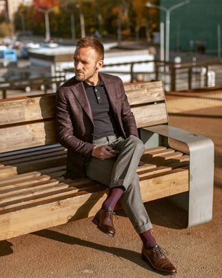 Какие оксфорды носить с красным пиджаком