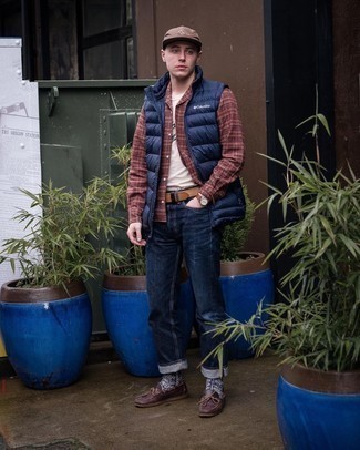 С чем носить красные топсайдеры