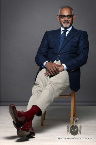 Какие классические рубашки носить с красными брогами