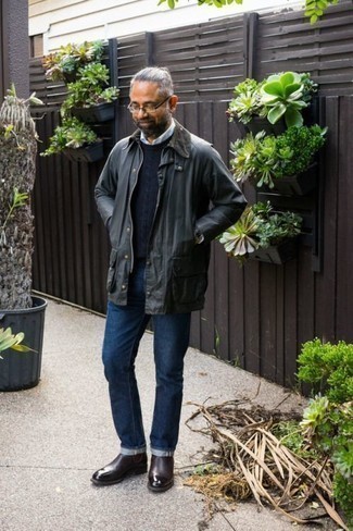 С чем носить красные ботинки челси мужчине