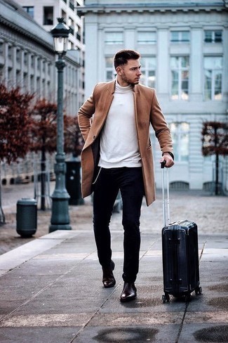 С чем носить красные ботинки челси мужчине