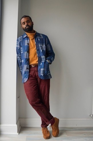 Какие ботинки дезерты носить с красными брюками чинос