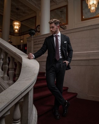 С чем носить красные туфли дерби