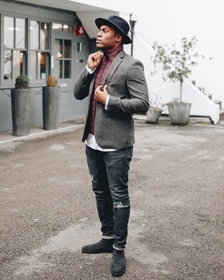 С чем носить красную куртку без рукавов мужчине